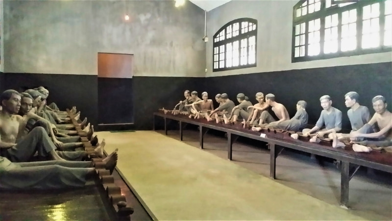 Museum display at the Hoa Lo Prison