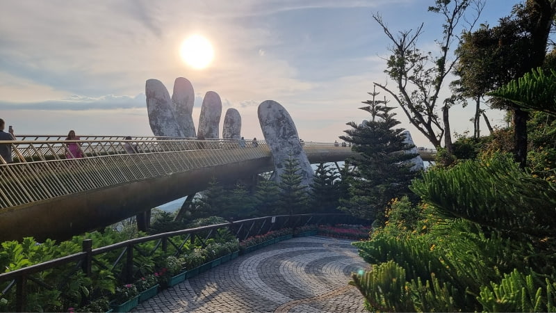 Golden Bridge Ba Na Hills Vietnam