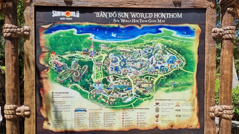 Map of Sun World Hon Thom 