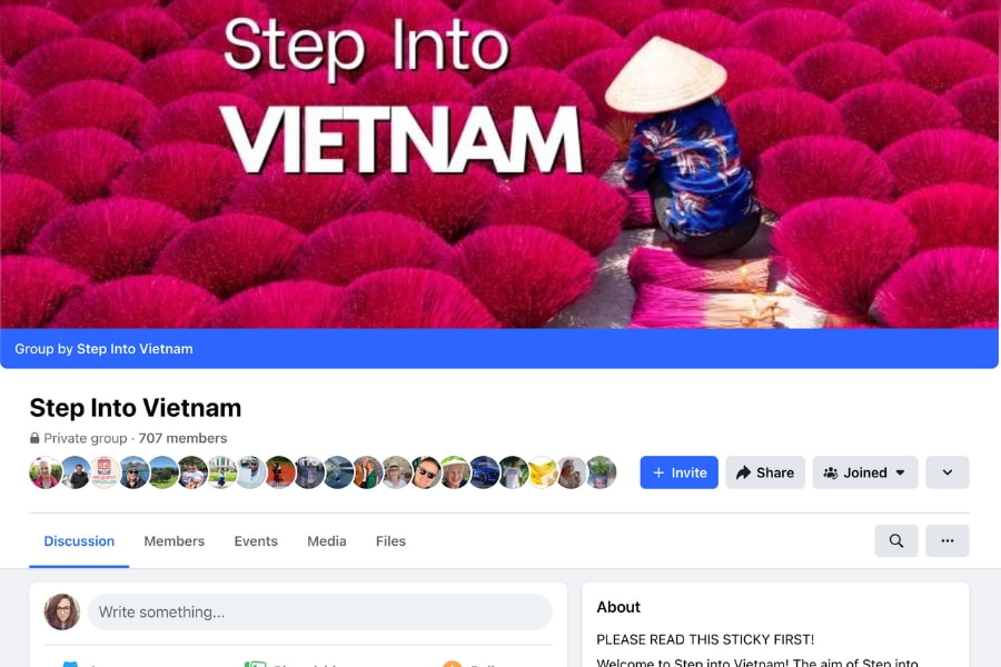 Join our Step Into Vietnam Facebook Group